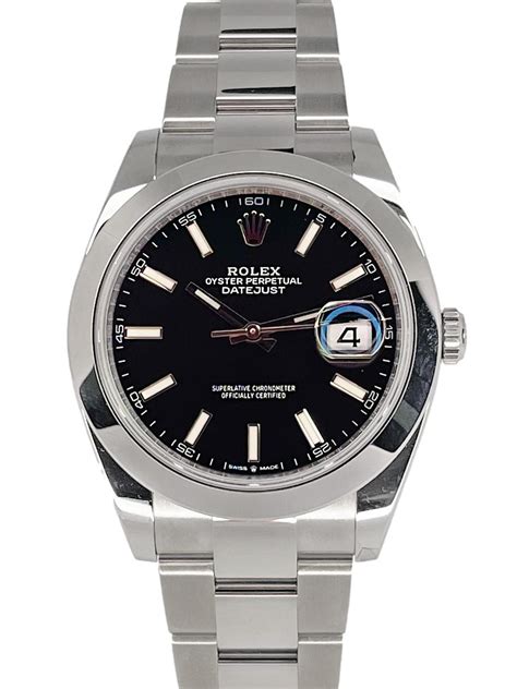 rolex datejust 41 arm black|rolex datejust 41 smooth bezel.